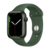 Apple Watch Series 7 GPS 45mm Green Aluminum Case with Clover Sport Band (MKUN3, MKN73)