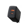 Зарядний пристрій Baseus Compact Quick Charger 1USB/1Type-C, QC/PD, 20W, 3A Black