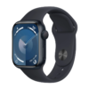 Apple Watch Series 9 GPS 41mm Midnight Aluminium Case with Midnight Sport Band – M/L (MR8X3)