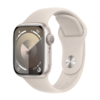 Apple Watch Series 9 GPS 41mm Starlight Aluminium Case with Starlight Sport Band – M/L (MR8U3)