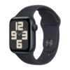 Apple Watch SE 2 GPS 40mm Midnight Aluminum Case with Midnight Sport Band S/M (MR9X3)
